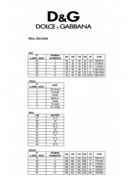 dolce gabbana travel size|dolce gabbana shirt size chart.